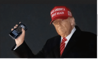 Donald Trump’s Hilariously Narcissistic Phone Lock Screen Background Is Breaking the Internet Air Force One Qatar Boeing Jet gift